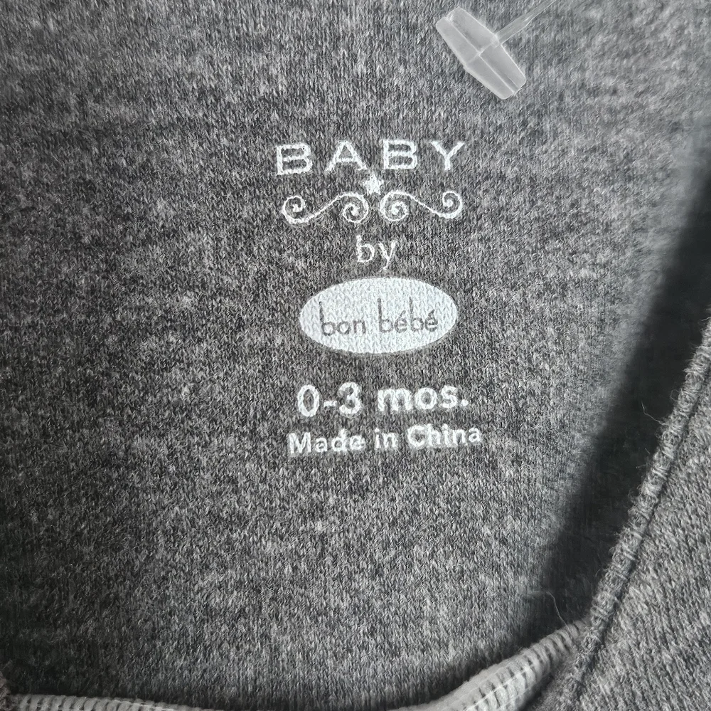 Baby by bon bebe kids 0-3‎ mos grey 